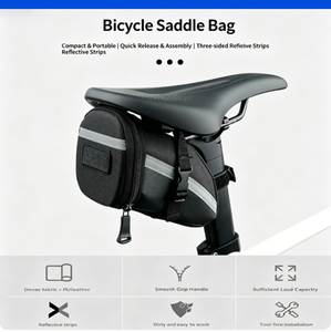 <span class=keywords><strong>MTB</strong></span> Satteltasche, Hartschalen Wasserdichte Nylon Fahrrad-Hecktasche, Multifunktionale Fahrrad-Untersitztasche - Product Image 2