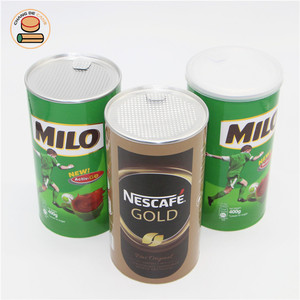 Embalaje de latas de papel compuesto, respetuoso con el medio ambiente, para Chocolate, Café en polvo, tubo de papel Kraft - Product Image 3
