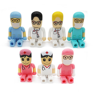 Doktor şekli Usb bellek sürücüsü 8gb 16gb 32gb bellek <span class=keywords><strong>2</strong></span>.0 <span class=keywords><strong>Flash</strong></span> sopa karikatür plastik 128gb kalem sürücüleri - Product Image 5