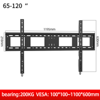 Support TV fixe HILLPORT en acier laminé à froid, 65-120 pouces, VESA 1100x600mm, pour téléviseur et moniteur, usage bureautique
