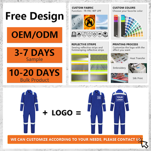 Overol de Trabajo Antiestático Resistente a la Llama para Minería de Carbón, Uniforme de Seguridad Reflectante de Alta Visibilidad, Ropa de Trabajo Ignífuga FRC FR - Product Image 2