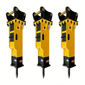 Martelo Hidráulico Pequeno para Escavadeira, Acessório Quebra-Rochas para Mini Escavadeira, Martelo Hidráulico de 4 Toneladas para Concreto e Rocha - Product Image 4