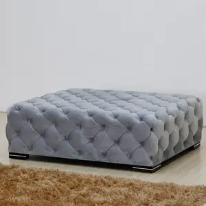 Heißer Verkauf neuer Design grauer Stoff Couch tisch für Wohn möbel