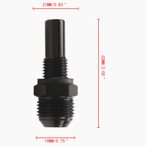 ขั้วต่ออะแดปเตอร์ระบายความร้อนน้ำมัน AN8 1/4 NPT โลหะสำหรับระบบระบายความร้อนรถจักรยานยนต์ - Product Image 2