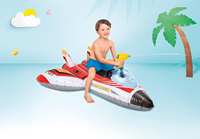 Usine personnalisé pistolet à eau avion gonflable piscine flotteur pour enfants sauter piscine matelas eau jouet jeu été en plein air