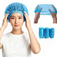 Bonnet bouffant jetable non tissé, couvre-chef médical blanc, chapeau chirurgical certifié CE Classe I