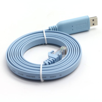 Câble de console USB vers RS232 RJ45 OEM/ODM avec puce PL2303GT pour routeurs et commutateurs Cisco