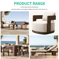 Chaise longue d'extérieur, transat de piscine, chaise de patio, lit de soleil en aluminium, mobilier de luxe pour l'extérieur