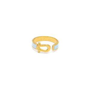 แหวนแฟชั่น สแตนเลสสตีล 316L ชุบทอง PVD ทนทาน ปรับขนาดได้ ดีไซน์สวยงาม - Product Image 2