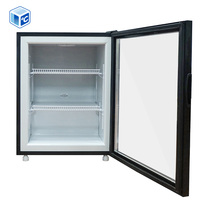 Congélateur à glace de luxe pour comptoir -18°C ℃ Jusqu'à -25 ℃   Petit congélateur vitrine pour crème glacée avec porte en verre, comptoir de travail pour gelato