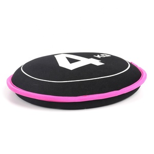 Disques de lancer portables en néoprène noir 1 kg 2 kg pour entraînement fitness, sacs de musculation et machine à remplir les sacs de sable - Product Image 4