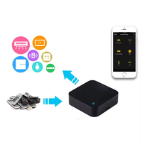 Smart tuya commande vocale universelle tv wifi ir télécommande avec capteur de température et d'humidité