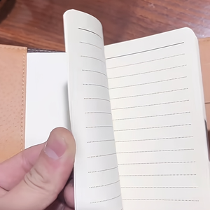 Carnet de notes vintage en similicuir avec reliure cousue, mot de passe, NAB15 A7 (14,5x10cm), 120 feuilles, cadeau, vente en gros - Product Image 4