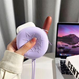 Customized Mini PVC Coin and Earphone Pouch Unique Kawaii Silicone <b>Key</b> <b>Purse</b> Wallet for Ladies Kids Women with Zipper Closure - Product Image 5