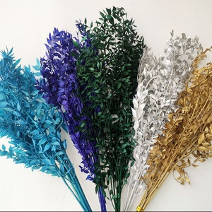 Commercio all'ingrosso di Prodotti Conservati Ricco Foglia di Fiore Fiori Secchi di Ruscus Fiori - Product Image 2