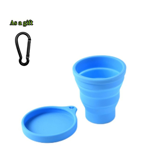 Portable Folding Silicone Water <b>Cup</b> Compressible Travel and Outdoor <b>Camping</b> <b>Cup</b> Food-Grade Silicone for Water Drinking - Product Image 5