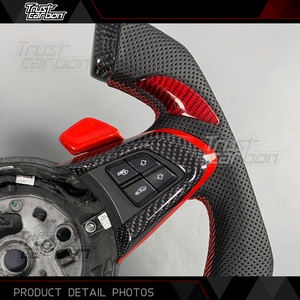 Volante Deportivo de Fibra de Carbono Personalizado Estilo F1 con Agarres de Cuero Perforado para <span class=keywords><strong>BMW</strong></span> <span class=keywords><strong>Z4</strong></span> E89 2010-2017 SDrive 28i <span class=keywords><strong>30i</strong></span> 35is - Product Image 3