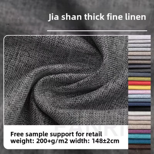<span class=keywords><strong>Tela</strong></span> de Lona Gruesa 100% Poliéster de Color Sólido para Cojines de Sofá, Resistente a la Abrasión, Tejido Liso Teñido - Product Image 1