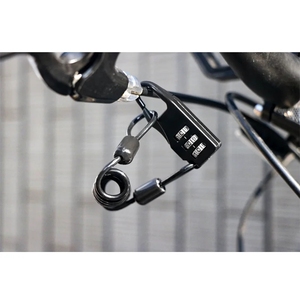 RIDERACE Mini candado para casco de bicicleta, candado de 4 dígitos con contraseña, candado de Cable para bicicleta de montaña, motocicleta, combinación <span class=keywords><strong>antirrobo</strong></span>, candado de seguridad - Product Image 5