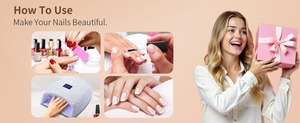 Lámpara de uñas LED UV recargable de 48W, secador de gel para uñas, herramienta profesional para uñas, temporizador de 5 velocidades, adecuada para el hogar y el salón. - Product Image 5