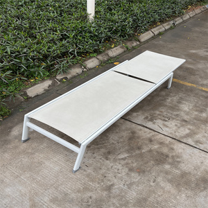 <span class=keywords><strong>Chaise</strong></span> <span class=keywords><strong>longue</strong></span> de plage pliable légère, réglable, en <span class=keywords><strong>aluminium</strong></span>, pour l'extérieur - Product Image 2