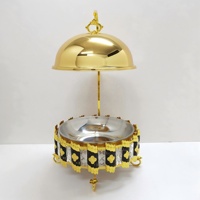Eleganter Kommerzieller 8L Gold Buffet-Speisenwärmer, Verstärkter 201 Edelstahl Chafing Dish für Hotel, Hochzeit, Party, Großhandel