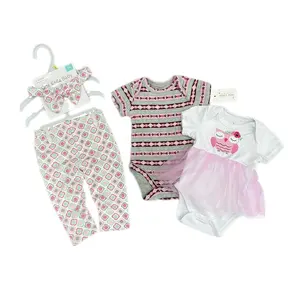 Хлопковое платье для маленьких девочек с вышитым цветочным принтом и коротким рукавом, сарафан для новорожденных девочек с повязкой на голову 3, 9, 12, 24 м