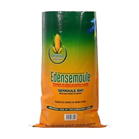 Sac tissé en PP personnalisé avec logo pour raphia, céréales, maïs, soja, arachides, sel, sucre, aliments pour animaux, riz, blé, farine