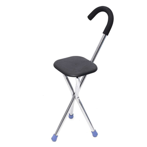 <span class=keywords><strong>Canne</strong></span> multifonctionnelle Xinlei GZD04 pour personnes âgées, avec tabouret <span class=keywords><strong>à</strong></span> <span class=keywords><strong>trois</strong></span> <span class=keywords><strong>pieds</strong></span> pliable, pour la rééducation et la thérapie - Product Image 1
