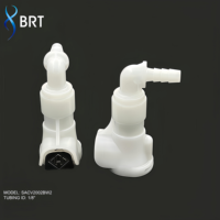 Raccord rapide femelle BRT 3,2 mm à montage sur panneau avec écrou en laiton, raccord droit pour systèmes de fluides et de gaz