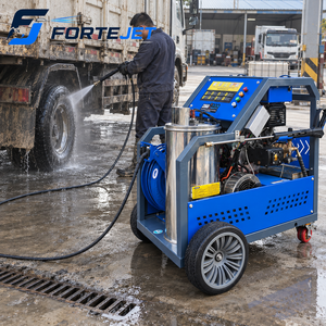 Idropulitrice ad Alta Pressione con Acqua Calda 250 Bar 18L/min, Macchina per Lavaggio Industriale a Benzina - Product Image 2