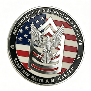 Custom Zinc Alloy Challenge Coin with Angel & Guitar Palm Design Double-Sided Soft Enamel Finish for Events & Team Gifts - Product Image 5