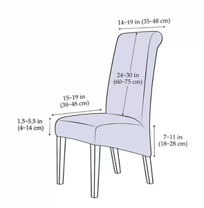 Fundas <span class=keywords><strong>para</strong></span> Sillas de Respaldo Largo al por Mayor, Tela Jacquard de Alta Elasticidad, Fundas <span class=keywords><strong>para</strong></span> Sillas de Salón Extra Grandes - Product Image 5