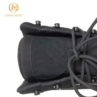Bottes tactiques légères en caoutchouc noir pour hommes LH Custom, en mesh, antidérapantes, imperméables, résistantes aux piqûres, avec embout en acier