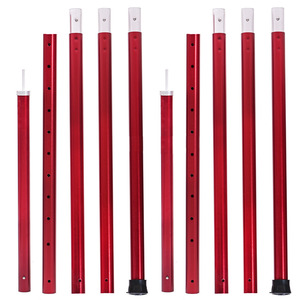 Aluminum Alloy <b>Tent</b> Poles 32mm Telescopic Adjustable Lightweight Support for <b>Tents</b> Tarpaulin Outdoor Camping Use - Product Image 3