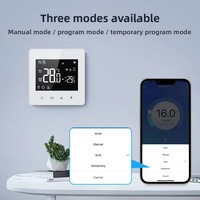 YDD Alexa Google Home Tuya Thermostat intelligent WiFi pour radiateur, affichage numérique intérieur, design barre Android pour chauffage domestique