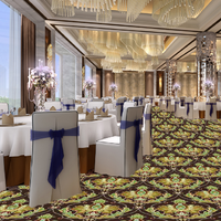 Kommerzielles Bauprojekt Hotel Bankettsaal Korridor Bodenbelag Wand-zu-Wand Maschinengefertigter Axminster-Teppich für 5-Sterne-Hotels
