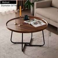 Table basse ronde multifonctionnelle en bois, moderne, créative, légère et pratique, pour salon, chambre, hôtel, bureau