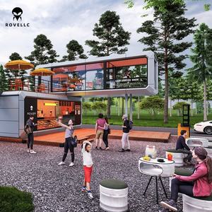 ROVELLC E312 Maison capsule en acier prête à l'exportation Panneaux de commande en anglais Prise en charge de la tension mondiale Conforme à la norme CE Maison Bureau Centre commercial Gymnase - Product Image 1