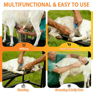 Supporto per <span class=keywords><strong>Capre</strong></span> JH-Mech 400 lbs per Toelettatura e Taglio Zoccoli con Piattaforma Spessa 1mm e Design Antiscivolo, Supporto per Mungitura <span class=keywords><strong>Capre</strong></span> - Product Image 5