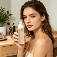 Brume Fixatrice Scintillante Hydratante et Rafraîchissante Longue Durée Fini Mat Produit Maquillage et Soin OEM/ODM pour Tous Types de Peau