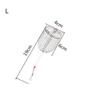 <span class=keywords><strong>Cage</strong></span> à appâts en acier inoxydable, panier de pêche, support de mangeoire, 3 tailles, S/M/L - Product Image 5