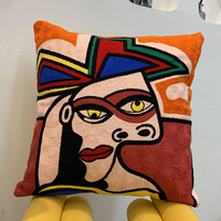 Factory Direct Großhandel Europäische Kissen bezüge Sofa Dekor Stickerei Lustige Kissen bezug Abdeckung 100% Baumwolle Picasso Kissen bezug