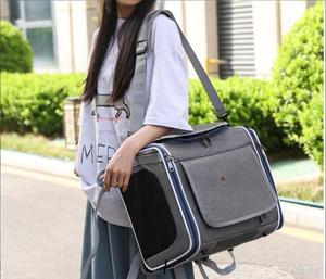 애완동물 자전거 캐리어 가방 접이식 소형 애완동물 고양이 캐리어 강아지 바구니 대용량 통기성 애완동물 외출용 캐리어 가방 - Product Image 3