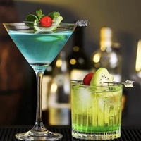 Piques à cocktail écologiques en alliage de zinc, bâtonnets à vin, ensemble d'outils de bar, logo personnalisé, haute qualité, durables, réutilisables, modernes pour bar et mariage