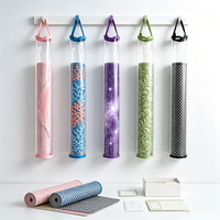 Sac cylindrique portable en PVC transparent multicolore pour tapis de mahjong enroulable, taille personnalisée, logo acceptable, vente en gros