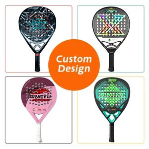 Raquette de paddle en fibre de carbone Qingyu Sport, design OEM personnalisé, nouveau produit avec votre propre logo, 355g, raquette de haute qualité - Product Image 3
