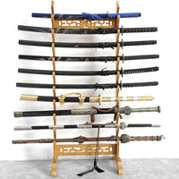 Épée Présentoir Épées Rack Arme Stand 5-12 Niveau Debout Affichage Arme Flûte Racks Arts Martiaux Épée Stand