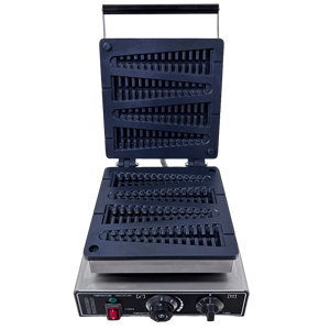 Machine à gaufres professionnelle en pin, revêtement antiadhésif, chauffage électrique 1750W, <span class=keywords><strong>moule</strong></span> sapin de Noël, 4 par lot - Product Image 4
