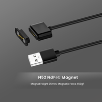Shenzhen LIKE 12V 3A Conector eléctrico magnético Proveedor Cable Usb de 4 pines Carga Magnética Pogo Pin Conector de datos